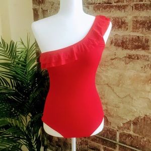 New Spanx Red One Piece Swimsuit
